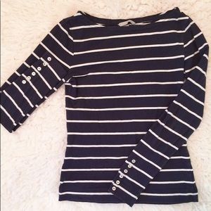H&M striped navy long sleeve